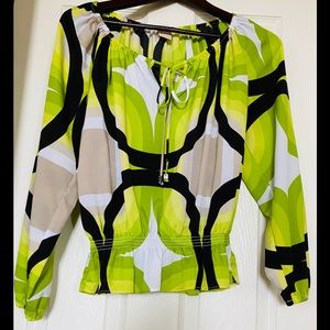 Michael Kors multi colored long sleeves blouse